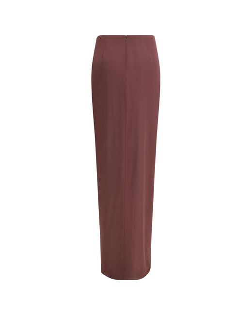 ANDAMANE Purple Phoebe Midi Skirt