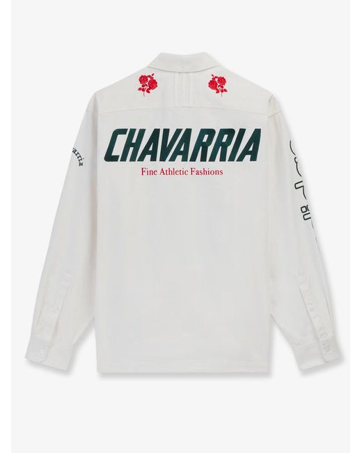 ADIDAS X WILLY CHAVARRIA White Button Up Cotton Shirt for men