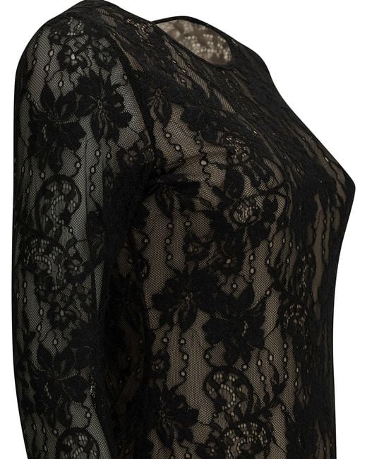 Zimmermann Black Lace Bodysuit