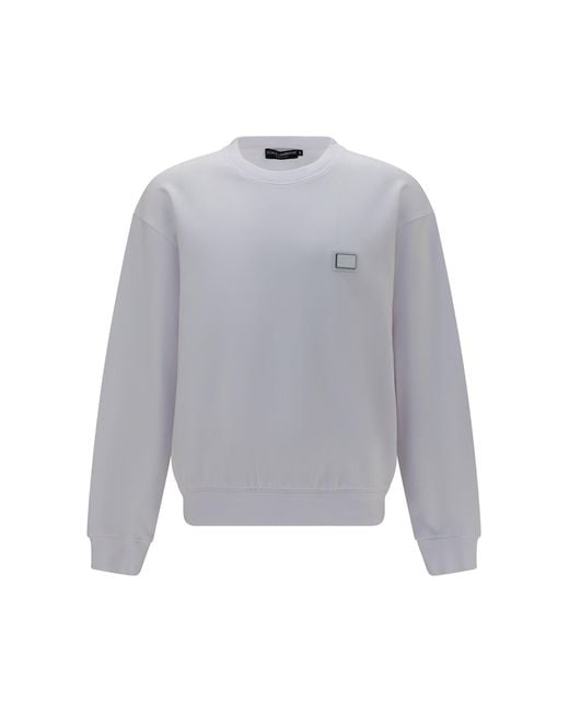 Dolce & Gabbana Gray Sweatshirt Cotton for men