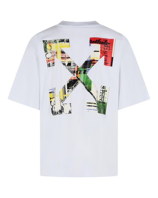 Off-White c/o Virgil Abloh White 'Industrial Arrow' Cotton T-Shirt for men