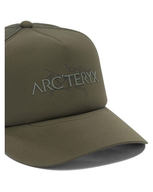 Arc'teryx Green Bird Word Trucker Hat for men