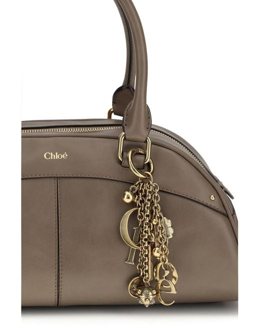 Chloé Natural Chloé Bowling Handbag