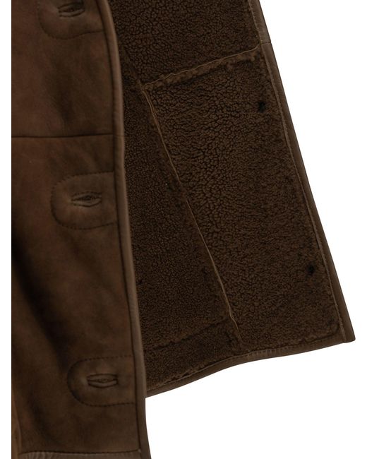Salvatore Santoro Brown Shearling Jacket