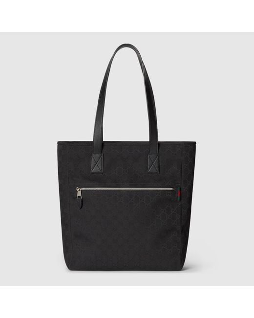Gucci Black Gg Canvas Tote Bag for men