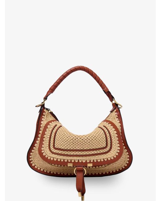 Women's Brown Shoulder Bag Marcie Raffia