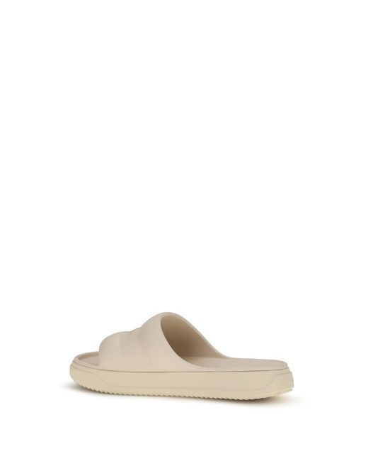 Moncler White Altive Slippers