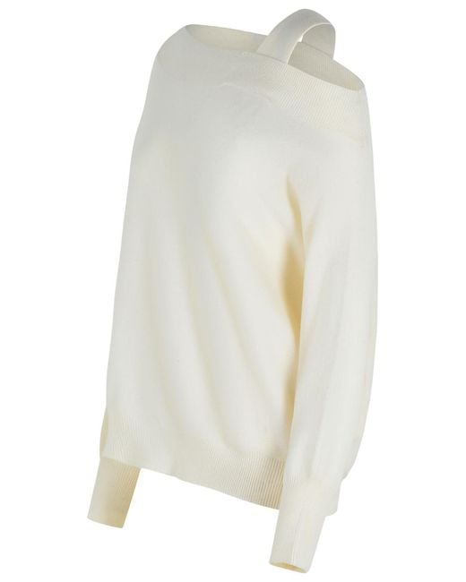 Colorush White 'Margot' Cashmere Sweater