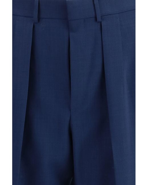 Tom Ford Blue Pleated Pants for men