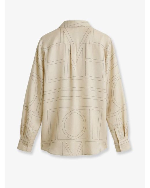 Totême Natural Classic Pajamas Organic Silk Shirt