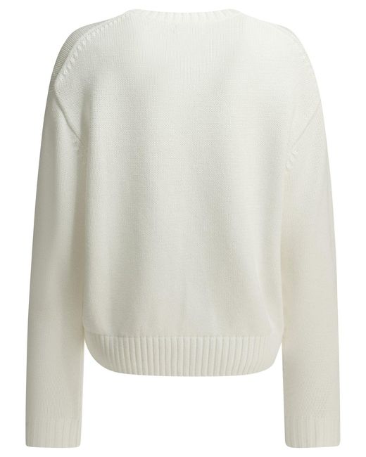 Polo Ralph Lauren White "Polo Bear" Crewneck Sweater
