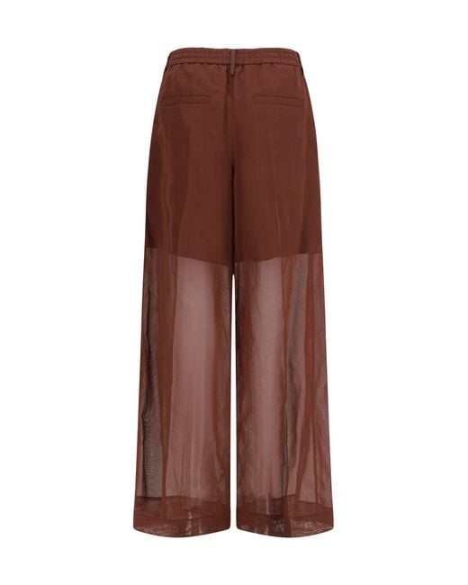 Brunello Cucinelli Brown Sartorial Track Pants
