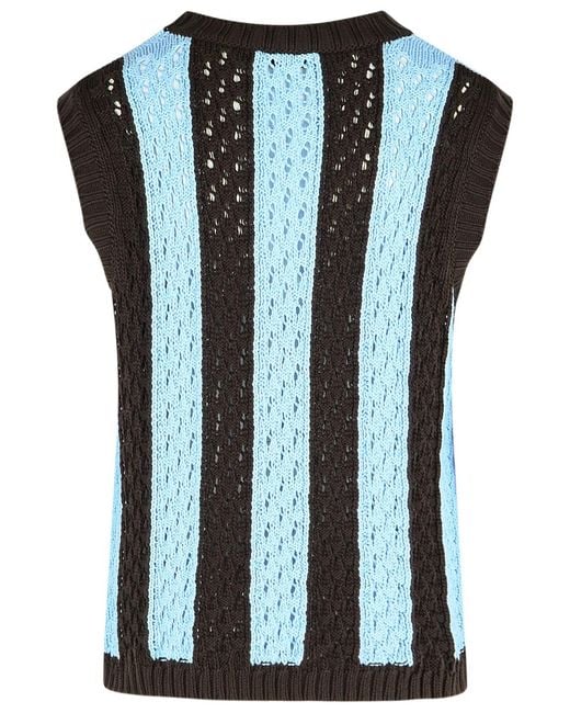 Laneus Black Cotton Vest Light for men