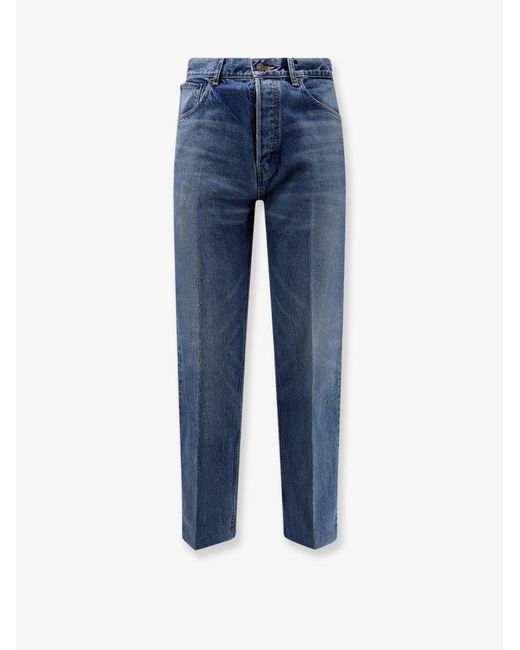 Céline Blue Boyfriend Cotton Jeans for men