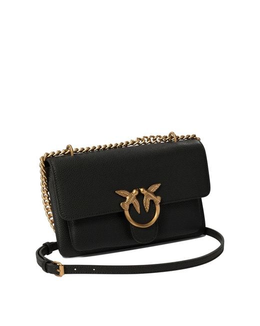 Pinko Black 'Mini Love Bag Soft' Crossbody Bag
