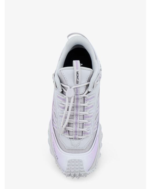 Moncler White Nylon Trailgrip Sneakers With Contrasting Inserts
