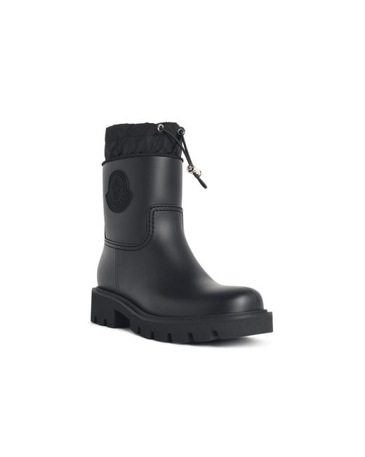 Moncler Black 'Kickstream' Rain Boots