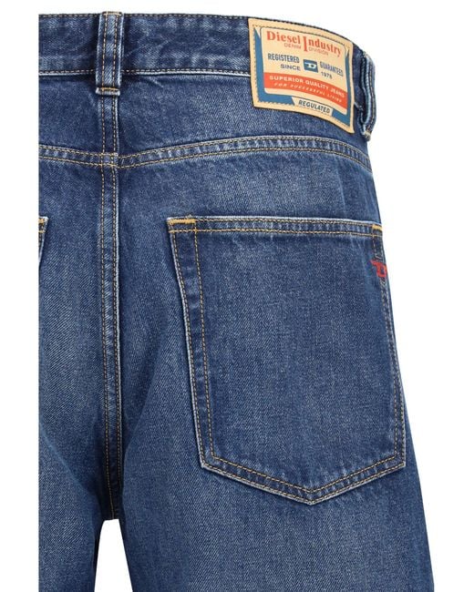 DIESEL Blue Regular 2024 D-Macs Jeans for men