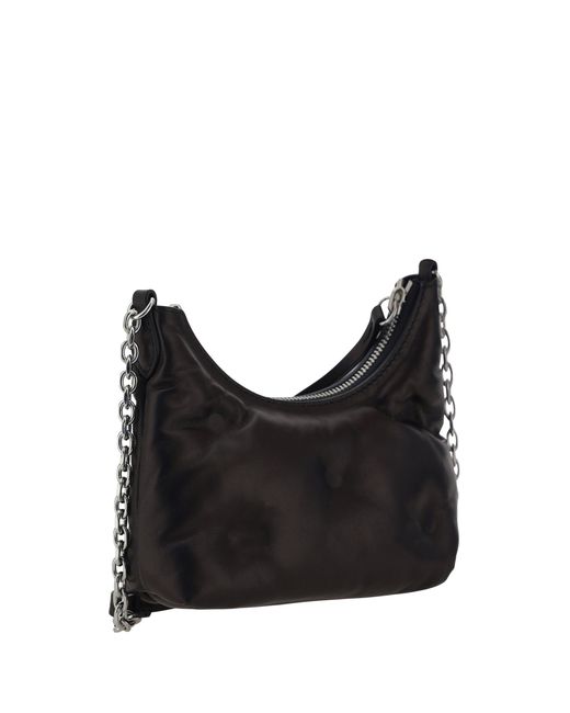 Margiela Black Glam Slam Hobo Shoulder Bag