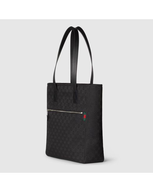 Gucci Black Gg Canvas Tote Bag for men