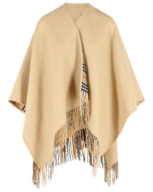 Burberry Natural Wool Cape