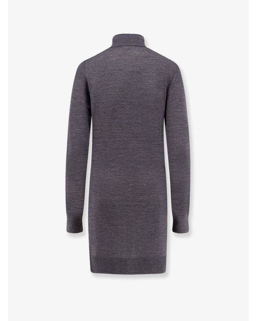 Totême  Blue Wool And Silk Turtleneck
