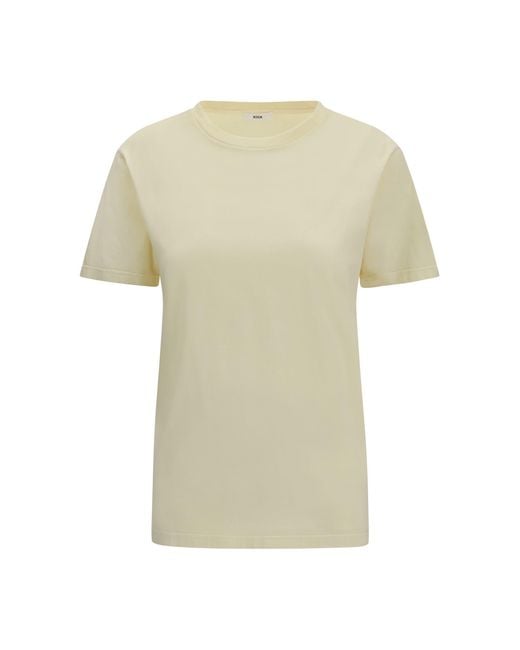 Rier White Cotton Short-Sleeve T-Shirt