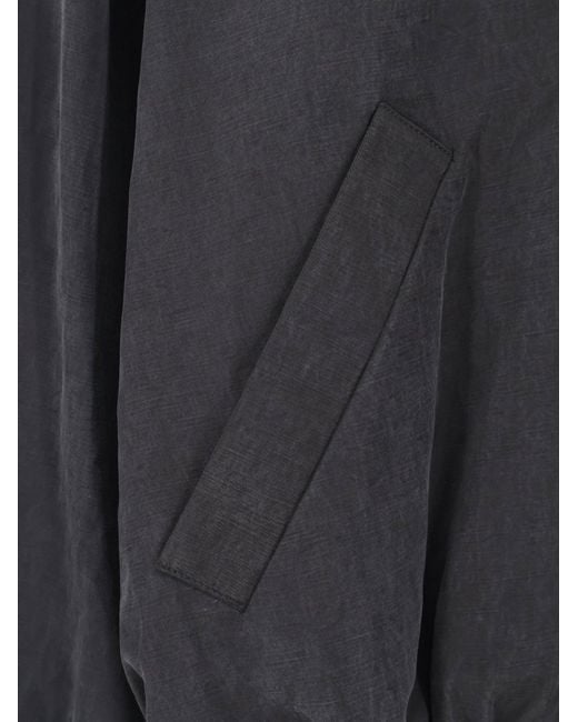 Alysi Blue Lyocell And Linen Bomber