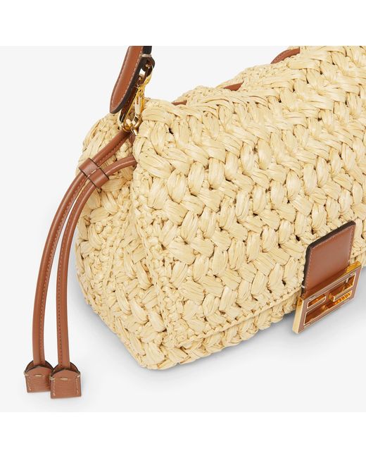 Fendi Metallic "Mamma Baguette" Small Shoulder Bag
