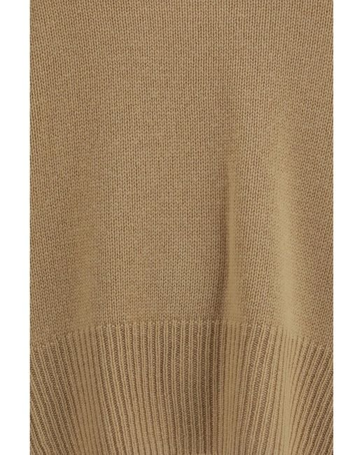 Allude Natural Cashmere Crewneck Sweater