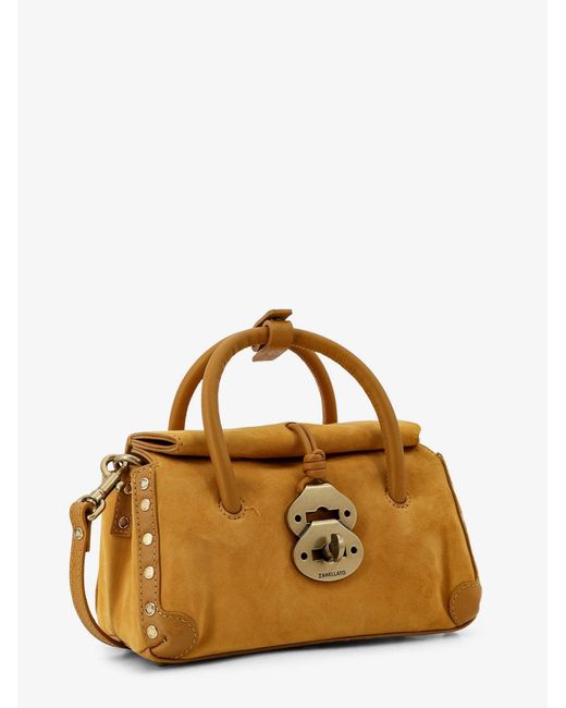 Zanellato Brown Crossbody Bag Suede