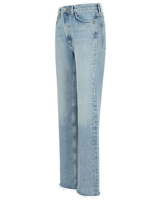 Agolde Blue Leena Stage Regenerated Cotton Jeans
