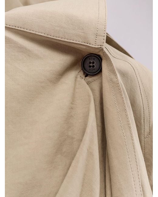 R2W Natural Lumira Linen And Cotton Trench