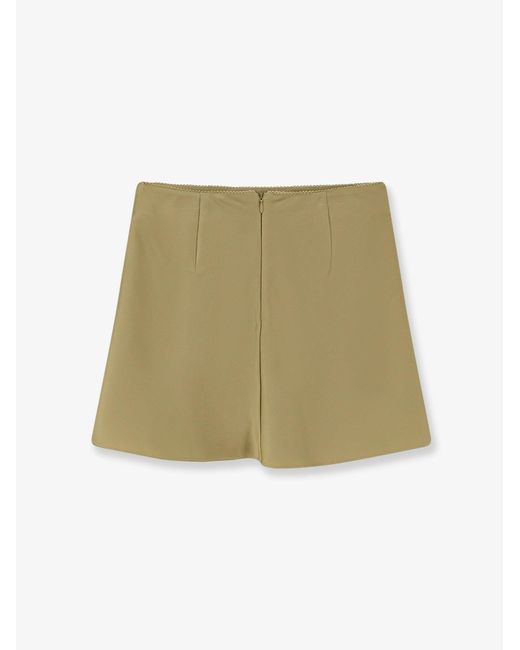 DUNST Natural Satin Skirt With Shorts