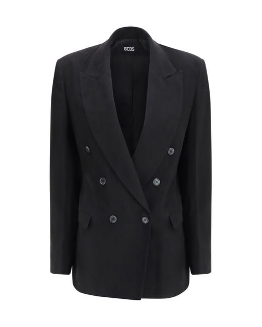 Gcds Black Blazer Double-Breasted
