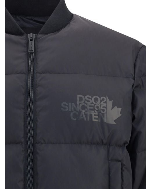 DSquared² Blue Down Jackets for men