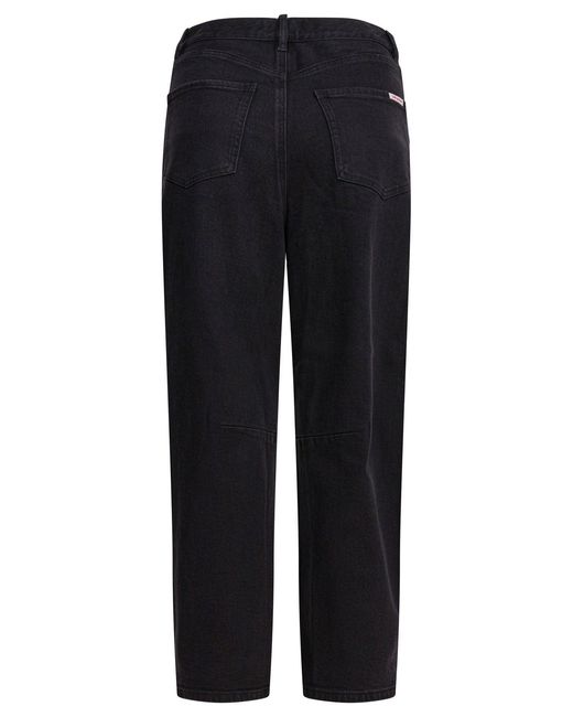 Self-Portrait Blue Wide Leg Jeans