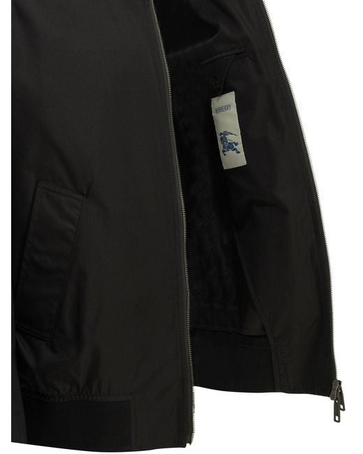 Burberry Black Harrington Glenfields Jacket for men