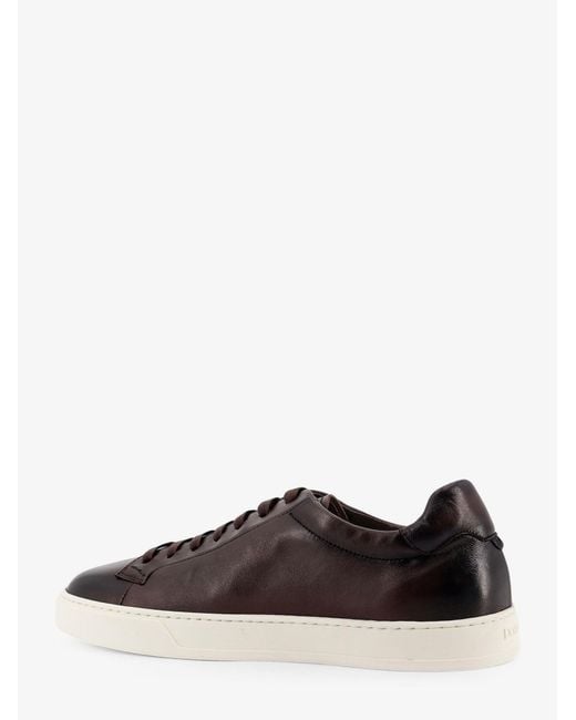 Doucal's White Morgan Leather Sneakers for men