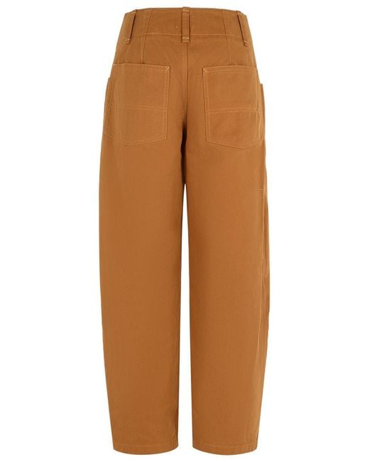 Isabel Marant Brown 'Oumaya' Cotton Cognac Pants