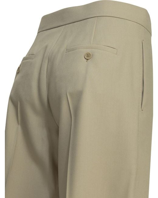 Max Mara Natural Formal Wool Shorts