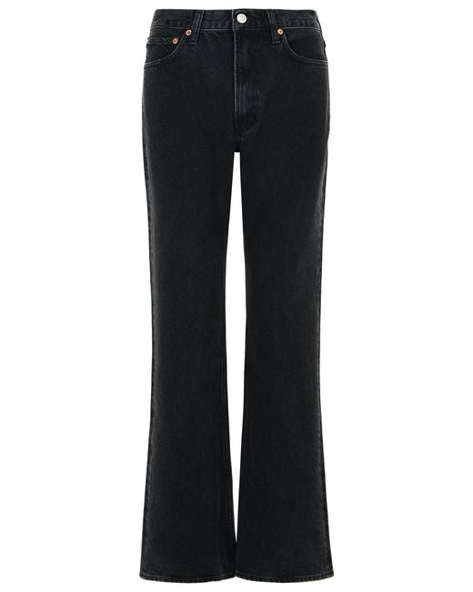 Agolde Black Leena Stage Regenerated Cotton Jeans