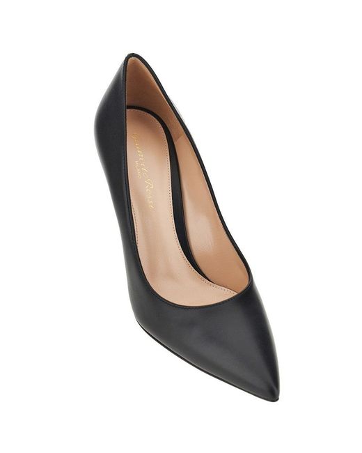 Gianvito Rossi Blue 'Gianvito' Leather Pumps