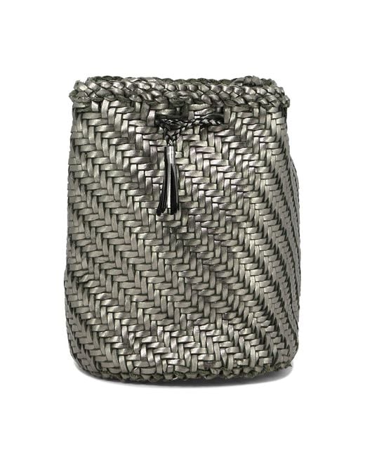 Dragon Diffusion Black Pompom Double Jump Crossbody Bags