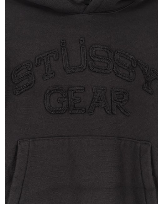 Stussy Black Cotton Blend Sweatshirt for men