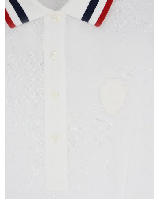 Brunello Cucinelli White Stretch Cotton Piquet Mini Dress