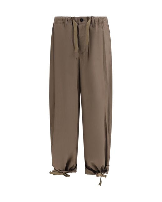 Sacai Brown Cotton Pants for men