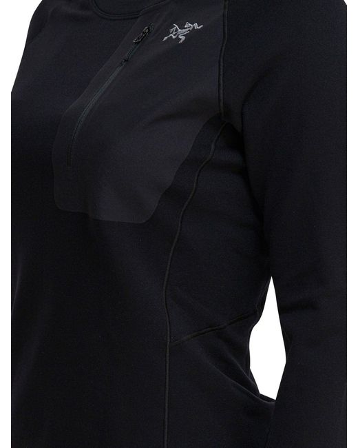 Arc'teryx Black Kyanite Crewneck Sweater