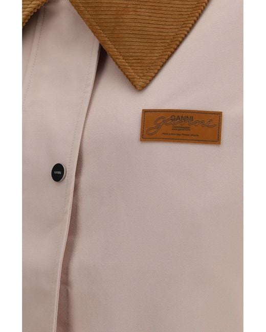 Ganni Pink Twill Jacket