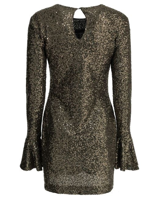 Semler Black Short Dress With Sequins